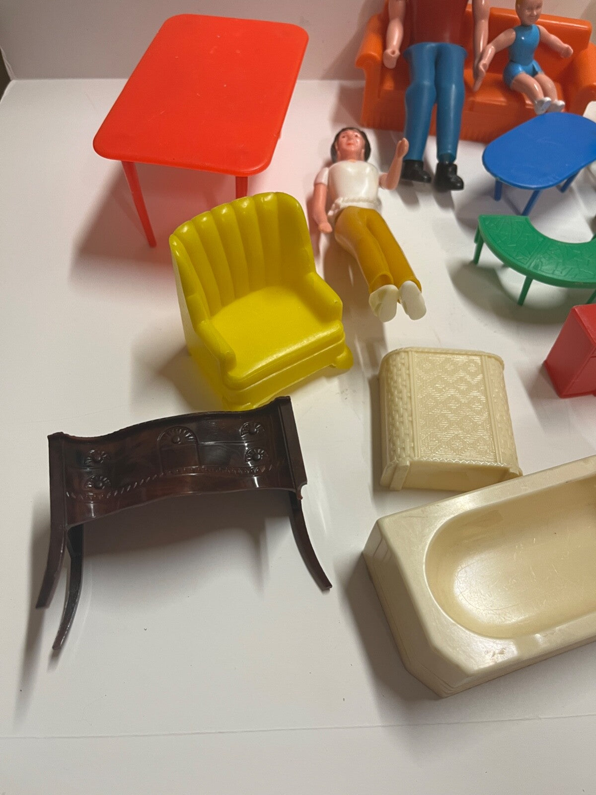 Vintage Lot of 20 Dolls and Play Acessories