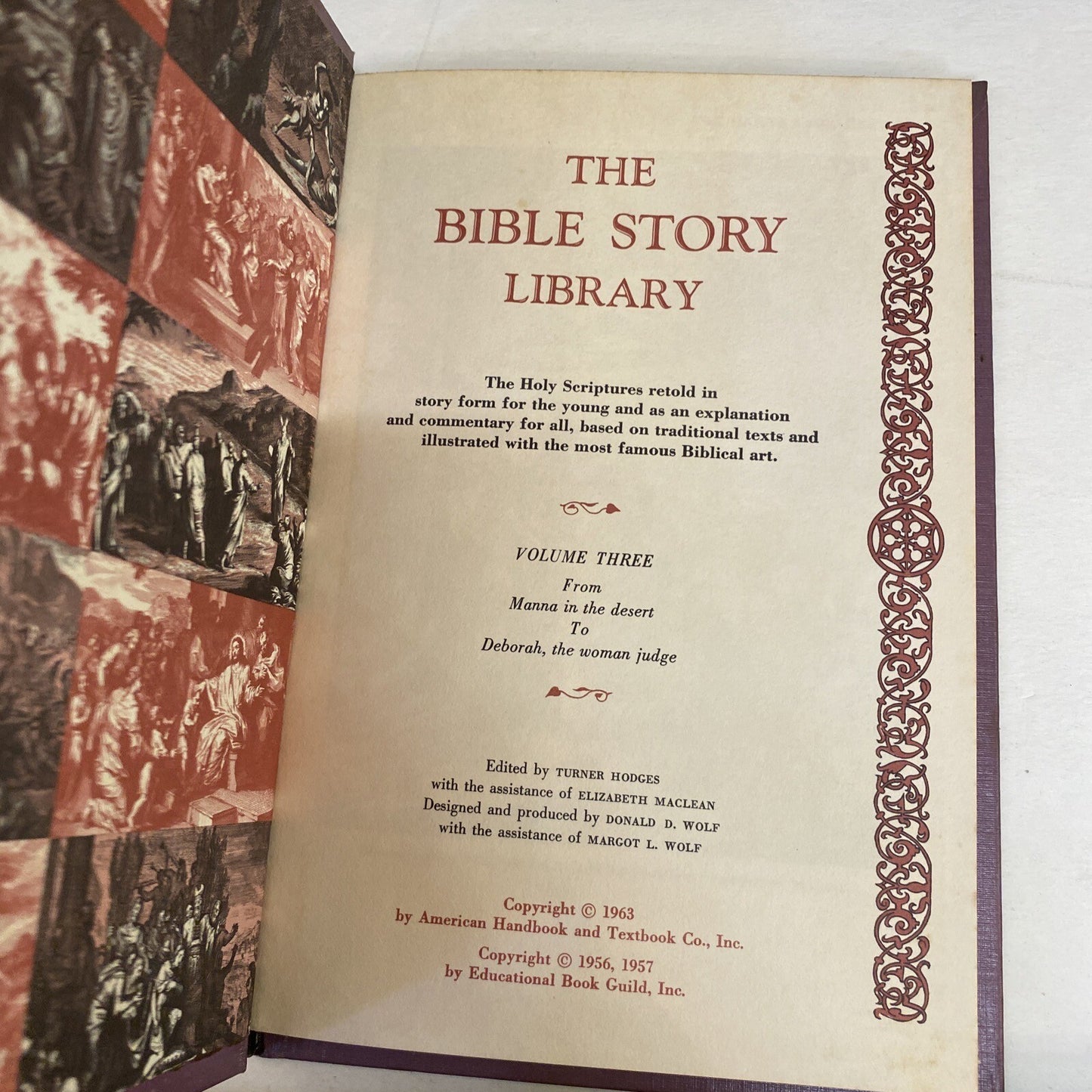 Vintage 1963 The Bible Story Library Illustrated 7 books