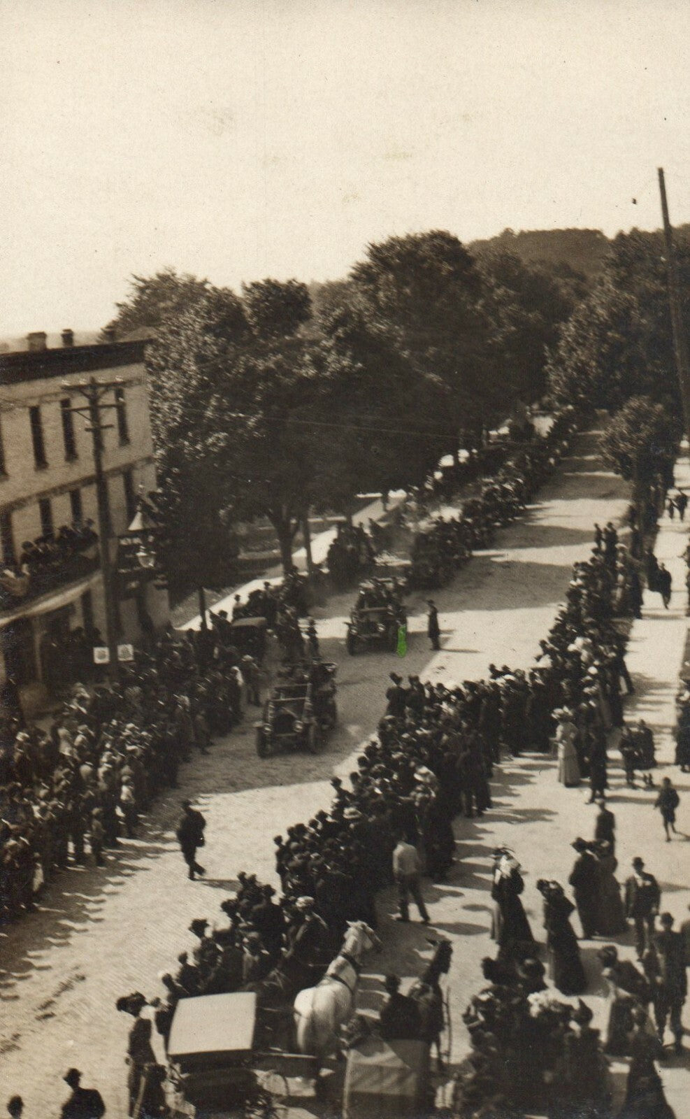 Lot of 5 Real Photo Military Parade Militaria horses vehicles Postcard