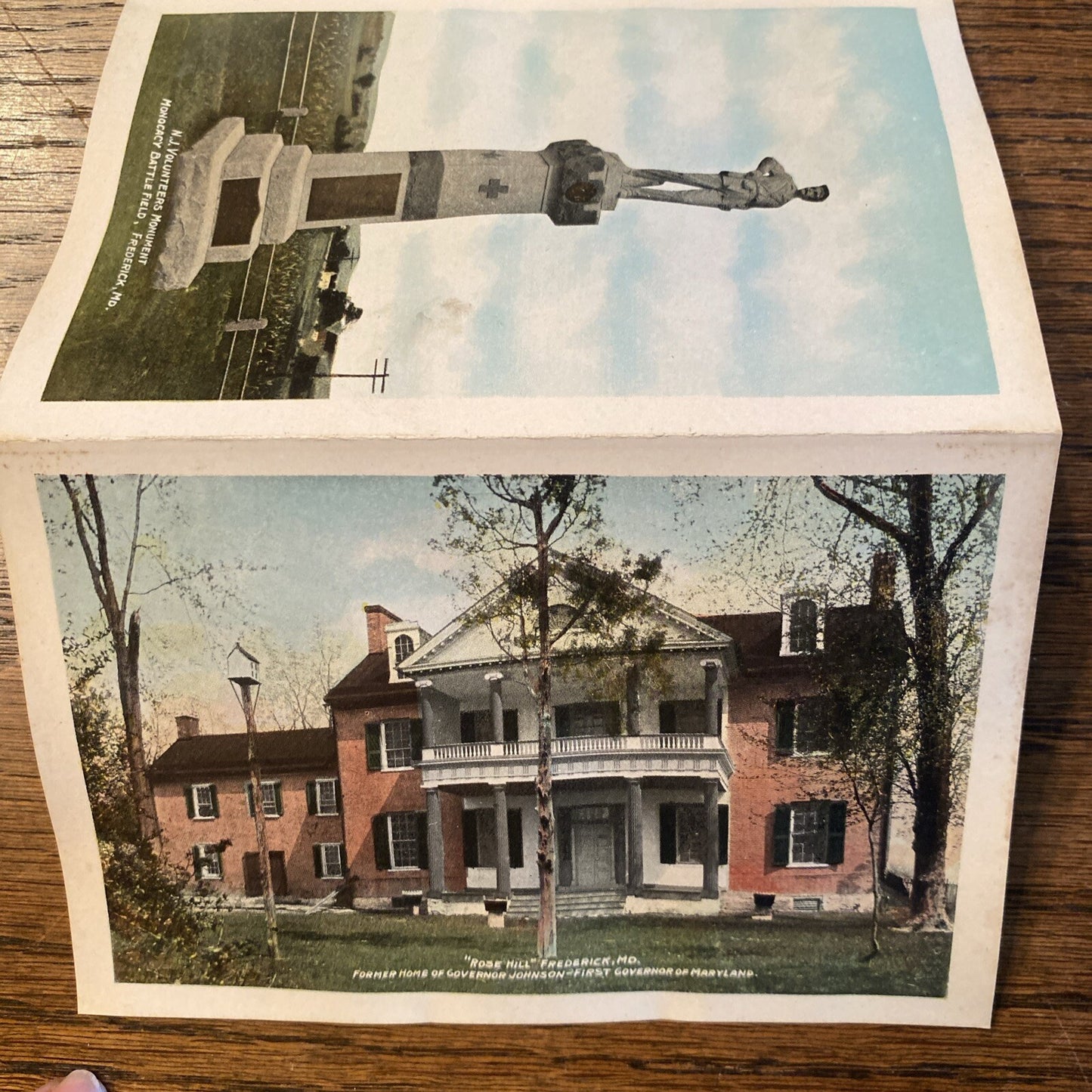 Vintage Historic Frederick Maryland MD Postcard Souvenir Folder