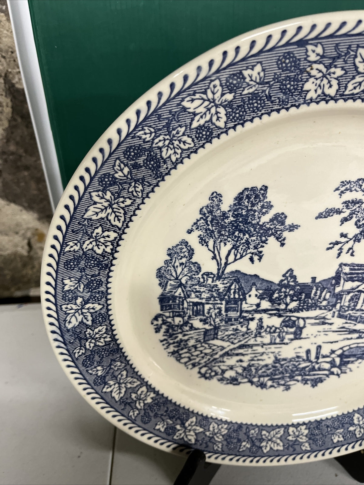 Homer Laughlin Shakespeare Country platter village scene 12”