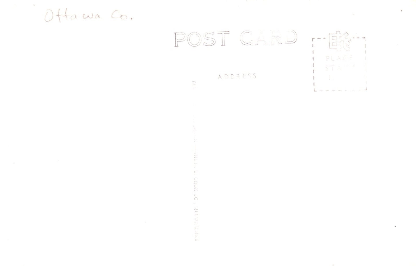 Real Photo Fire Department Building in Coopersville MI Michigan Postcard