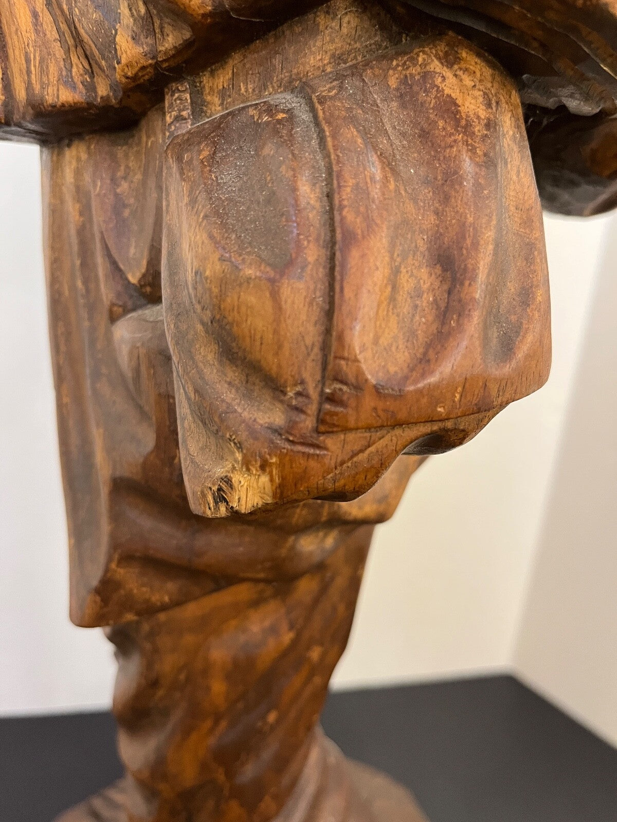 Vintage 1950's/60's Hand Carved Wooden Man "The Traveler"