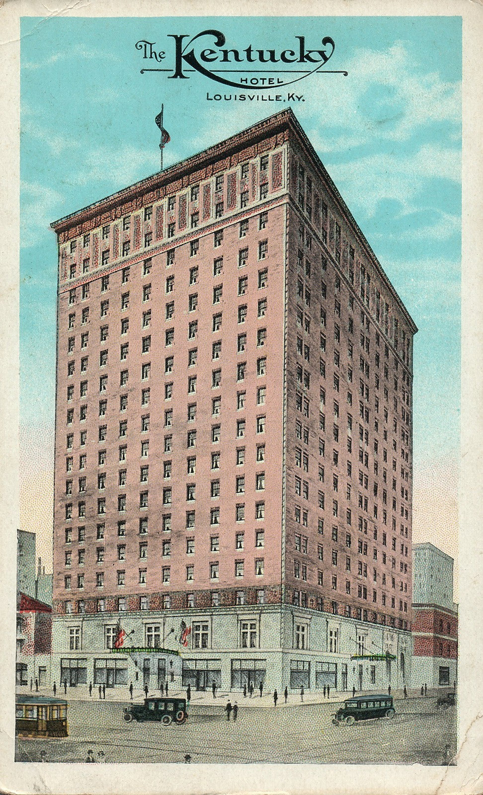 1920's The Kentucky Hotel Louisville KY Postcard