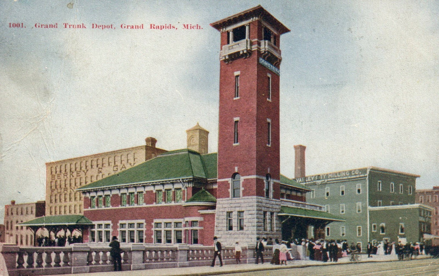 Grand Trunk Depot, Grand Rapids Michigan Mich MI Postcard