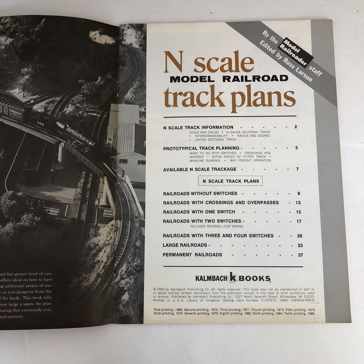 N Scale Model Railroad Track Plans Russ Larson K43 Pages 1969