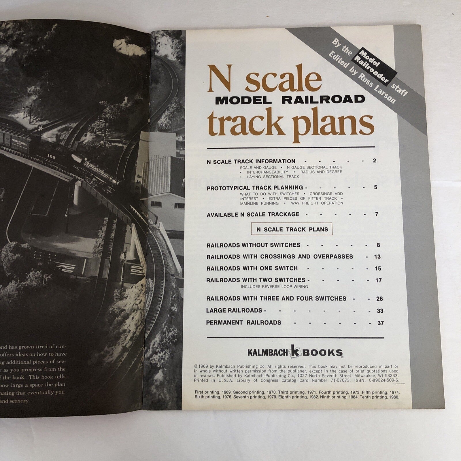 N Scale Model Railroad Track Plans Russ Larson K43 Pages 1969