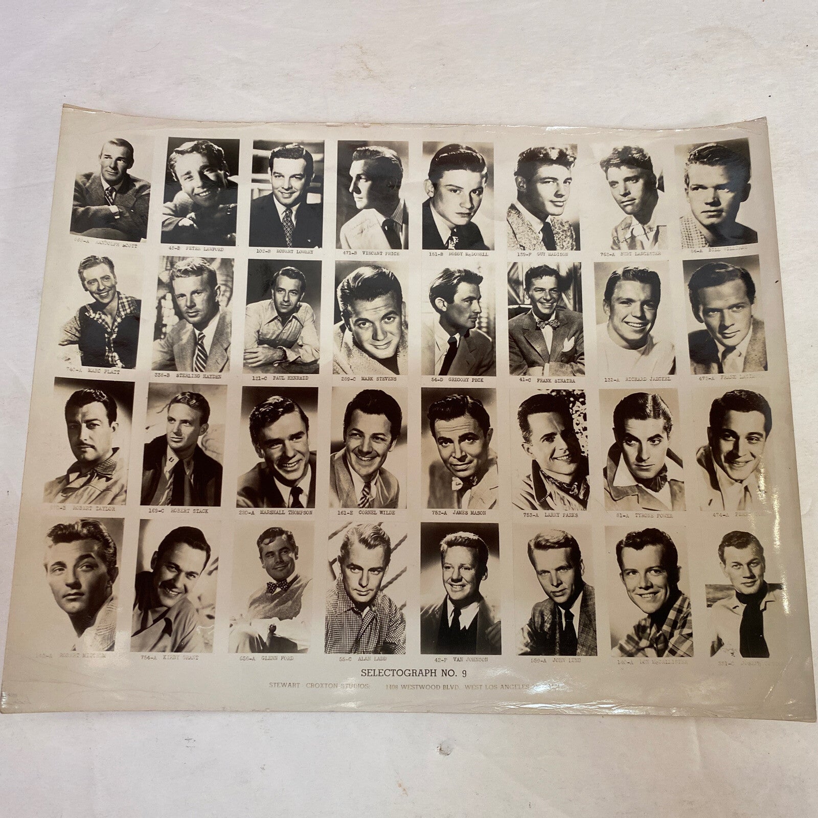 Movie Stars   40s & 50s 8 x 10 Selectograph # 9 Stewart Croxton studios B&W