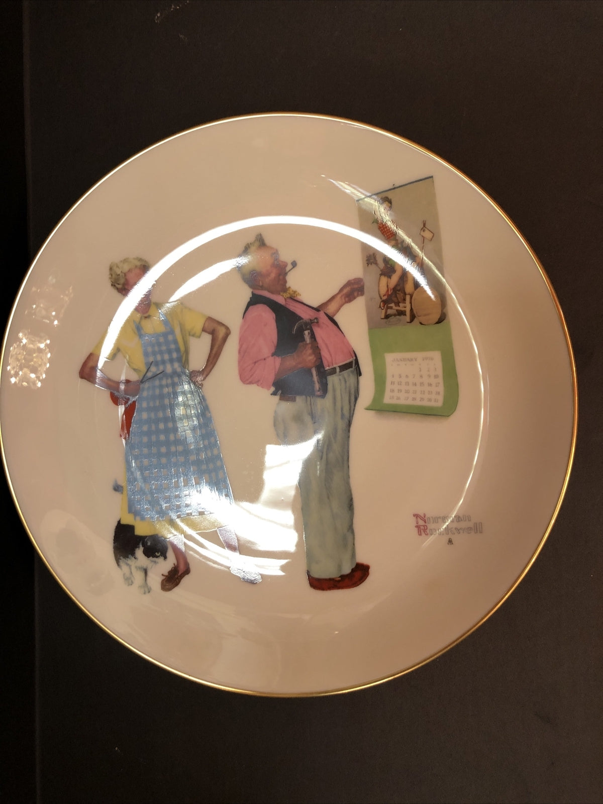  1978 Gorham Norman Rockwell Four Seasons Collector Plates Limited Edition Boxed