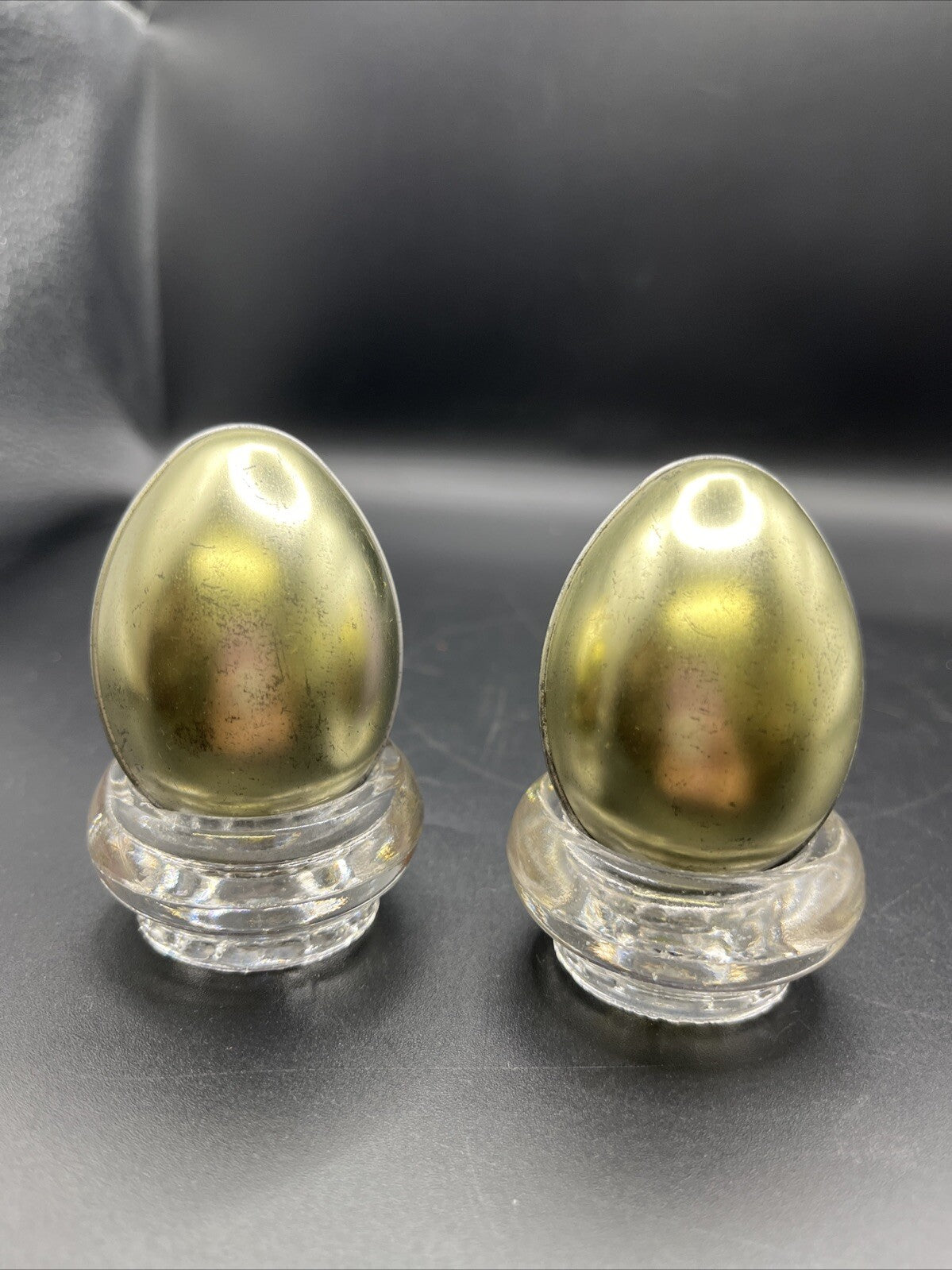 Vintage 2 Tin Egg With Chick Pitcher