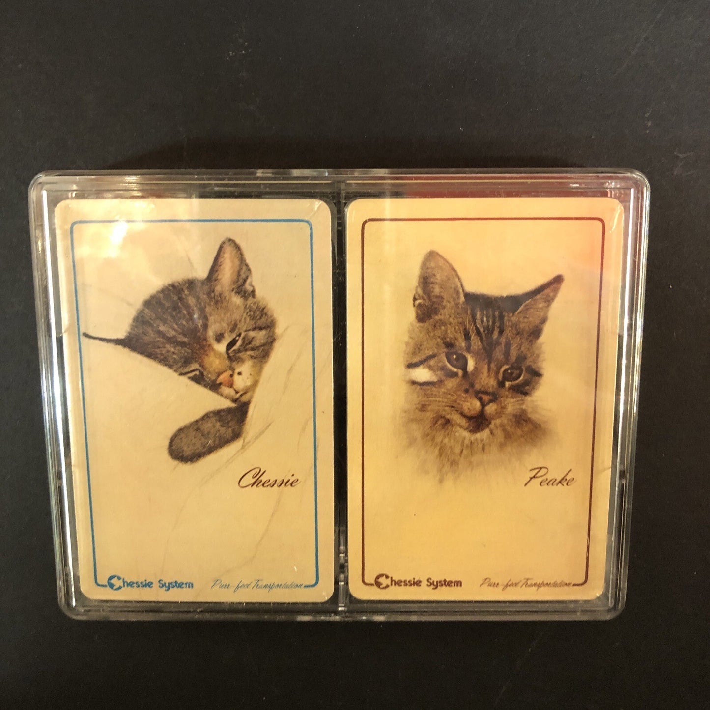 NIB Sealed Chesapeake & Ohio Railway Chessie & Peake Cat Playing Cards Purr-fect