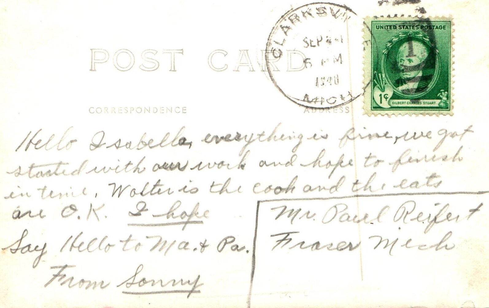 Real Photo Clarksville Shell Gas Station Clarksville Michigan MI Mich Postcard