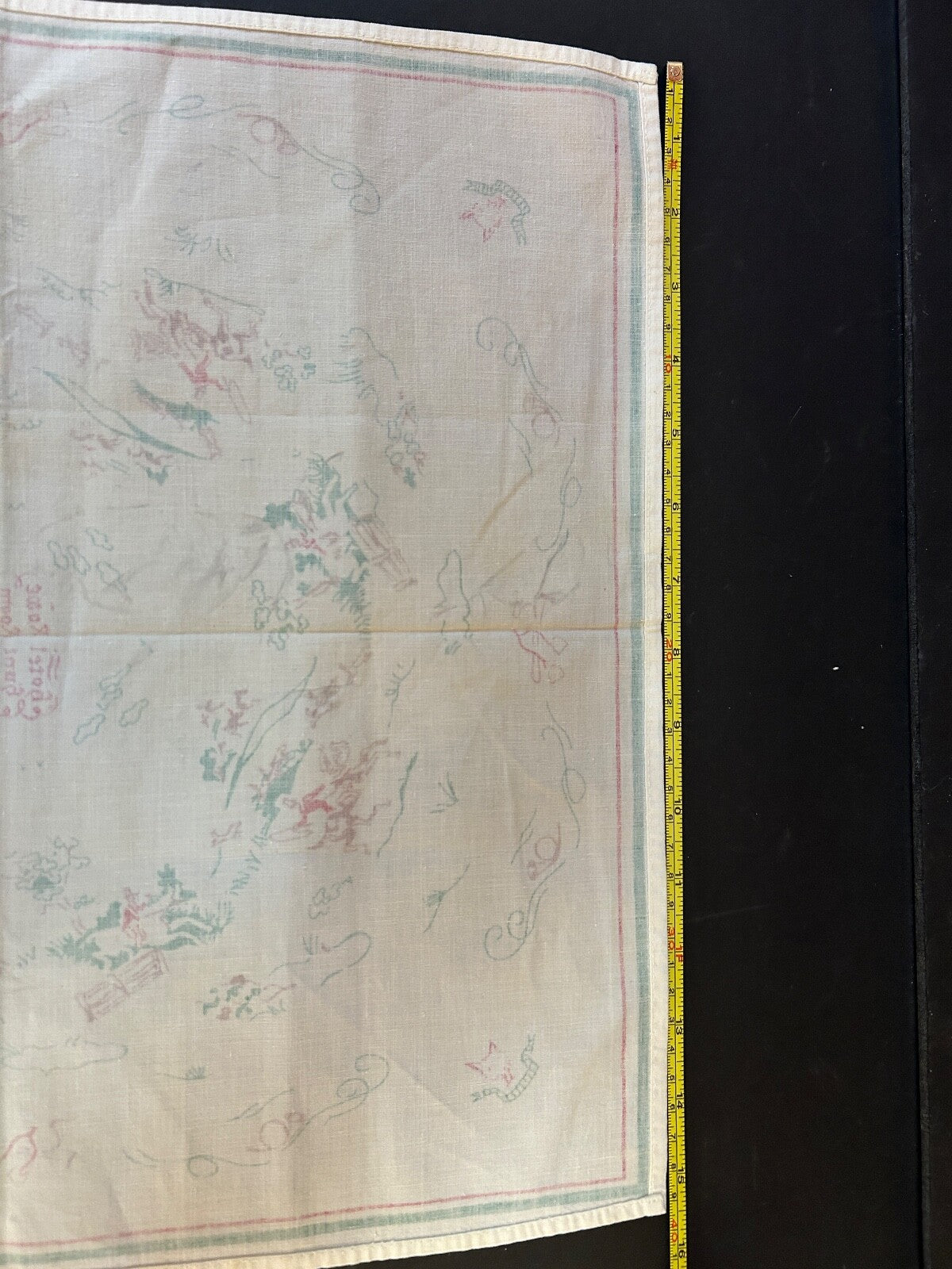 Vintage Grand Rapids Michigan Hotel Rowe Hunt Room Linen Napkin Images of Horses