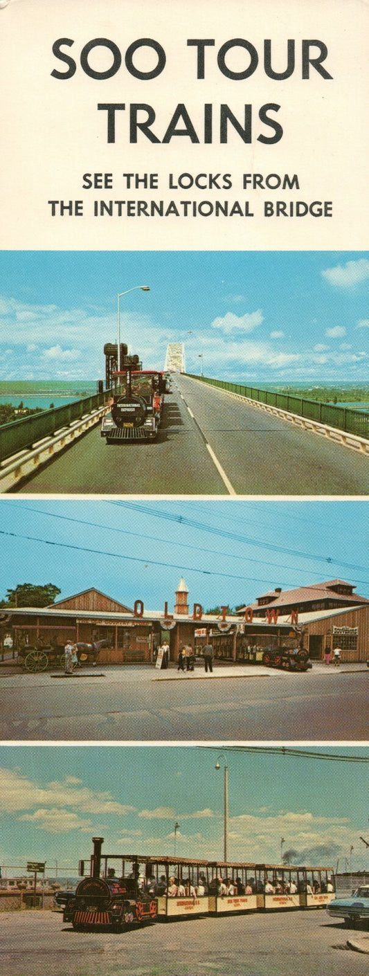 Panoramic Soo Tour Trains International Bridge Sault Ste Marie MI Canada Train 