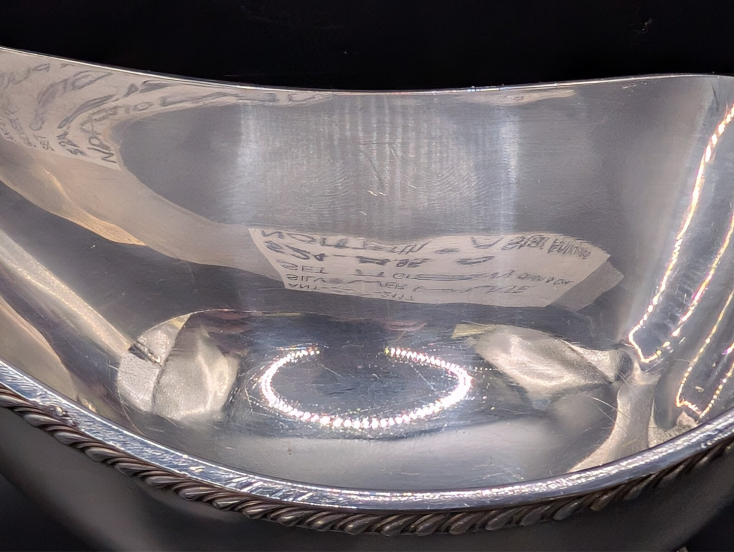 3 Piece Set Polished Silver Plate Gravy Cream & Sugar Great Condition