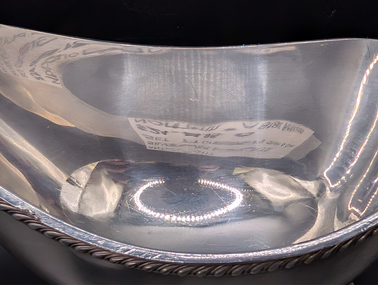 3 Piece Set Polished Silver Plate Gravy Cream & Sugar Great Condition