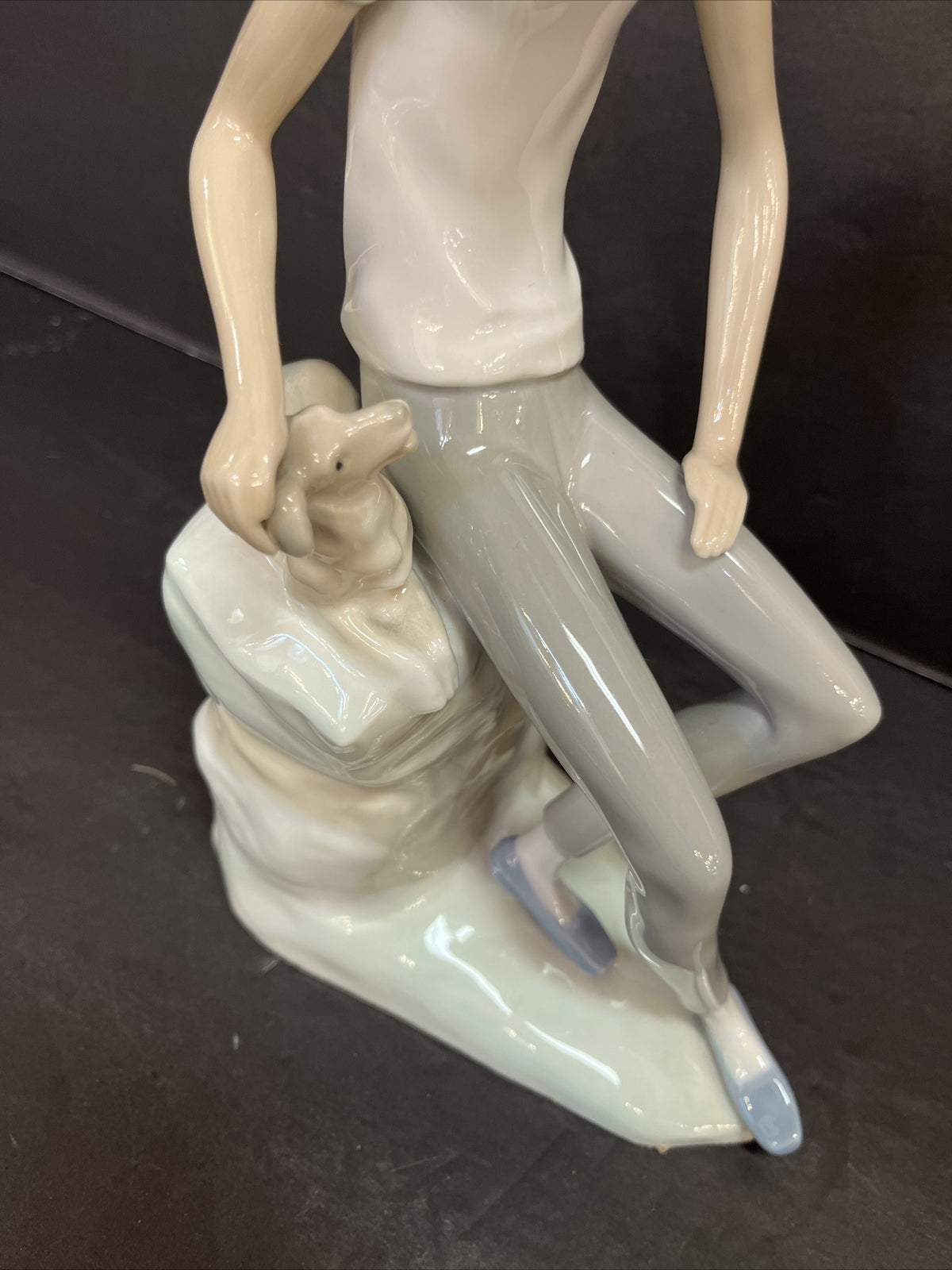 Vintage LLADRO NAO BOY with DOG  