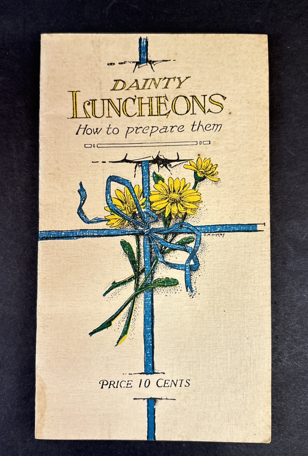 Dainty Luncheons & How to Prepare Them Menus Recipes Booklet Pamphlet