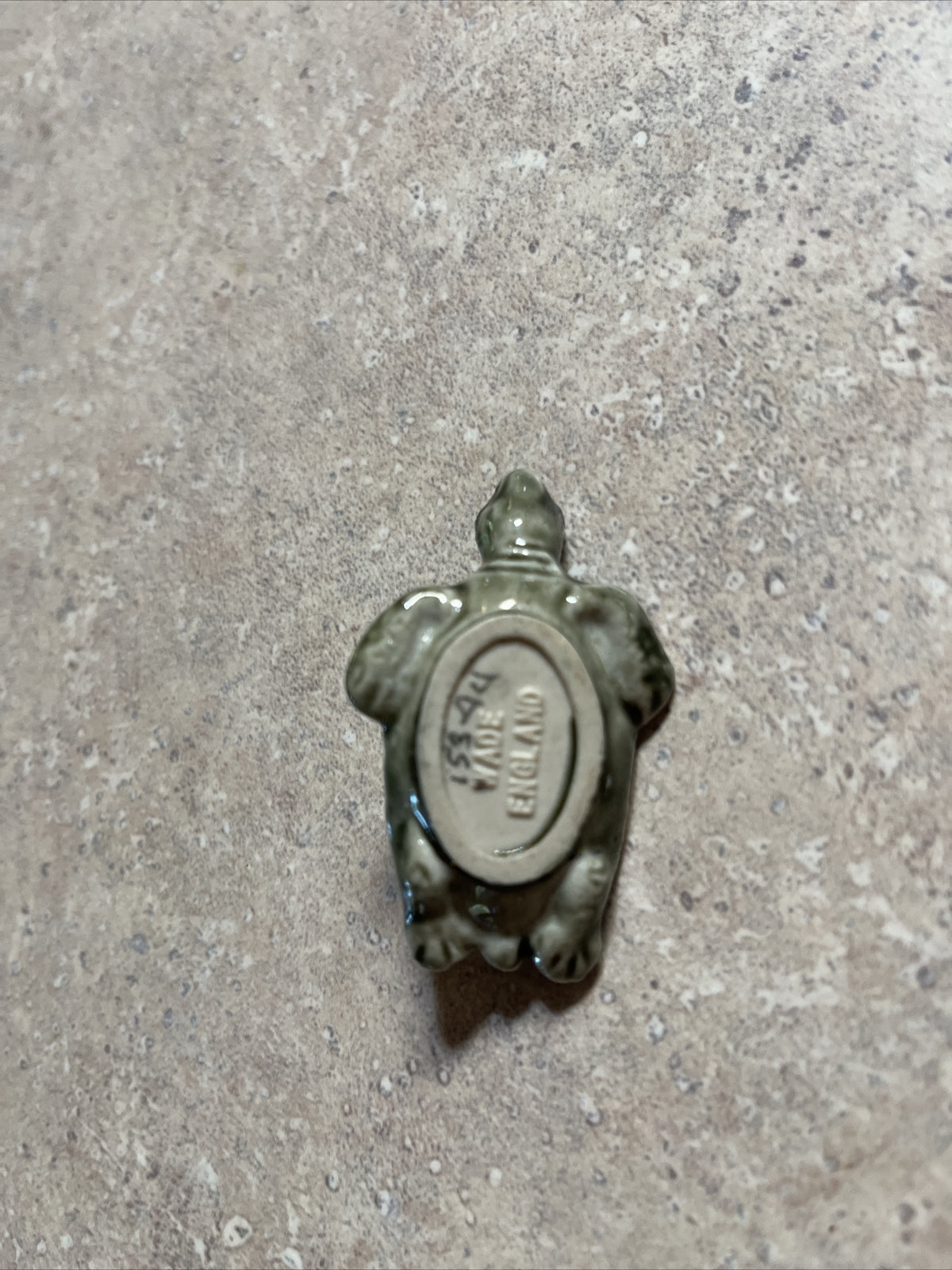 Miniature Sea Turtle Figurine, Wade Porcelain, Made in England, 2" Long, Read