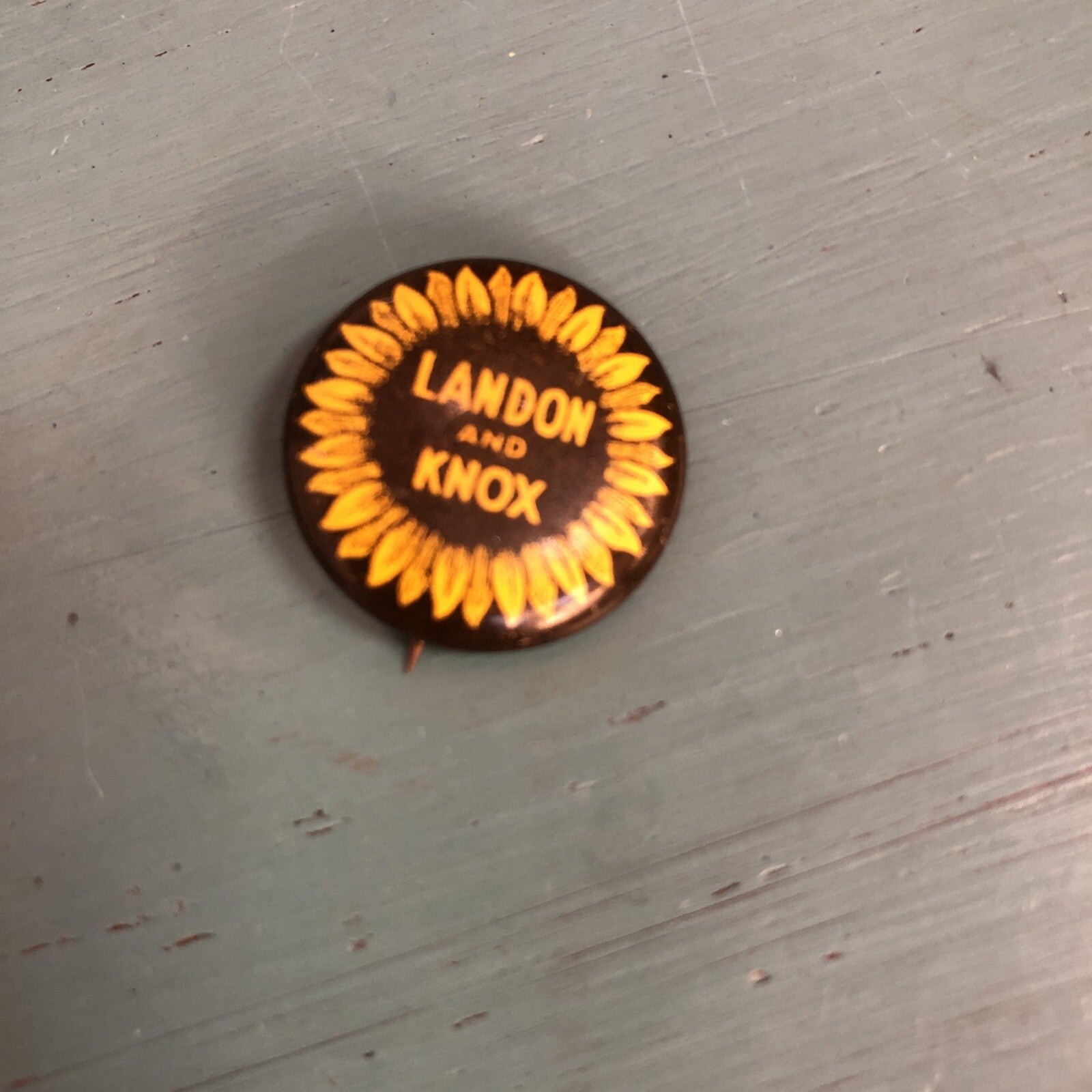 Landon and Knox 3/4" Litho Political Pin