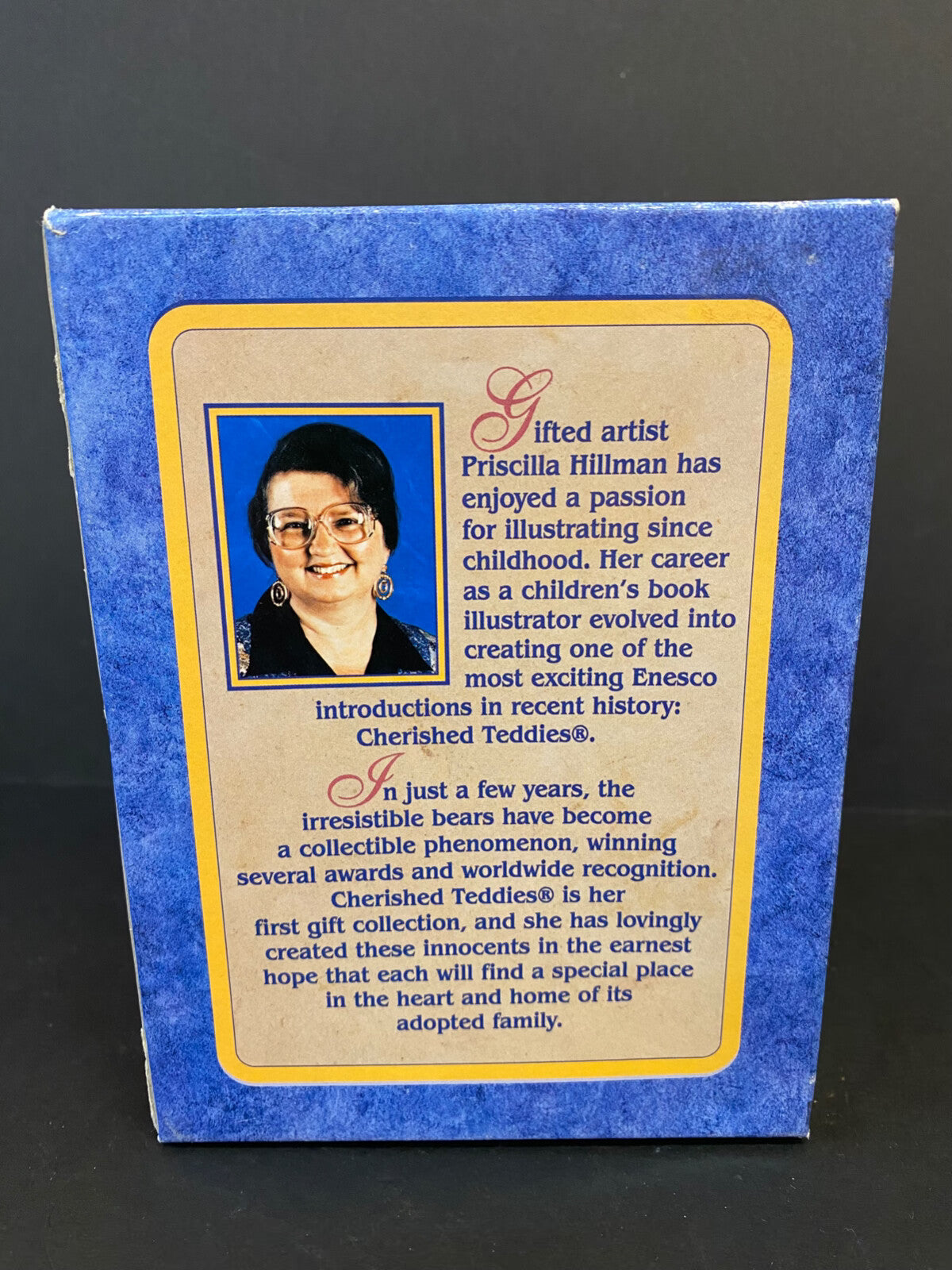 Enesco Cherished Teddies Teddy Bear in Red Cart with Toys Vintage Ornament