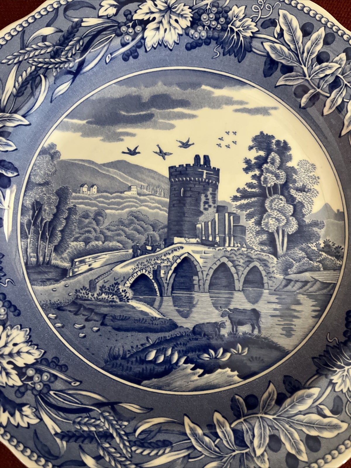 Spode England The Blue Room Collection LUCANO Dinner Plate 10-1/2" 