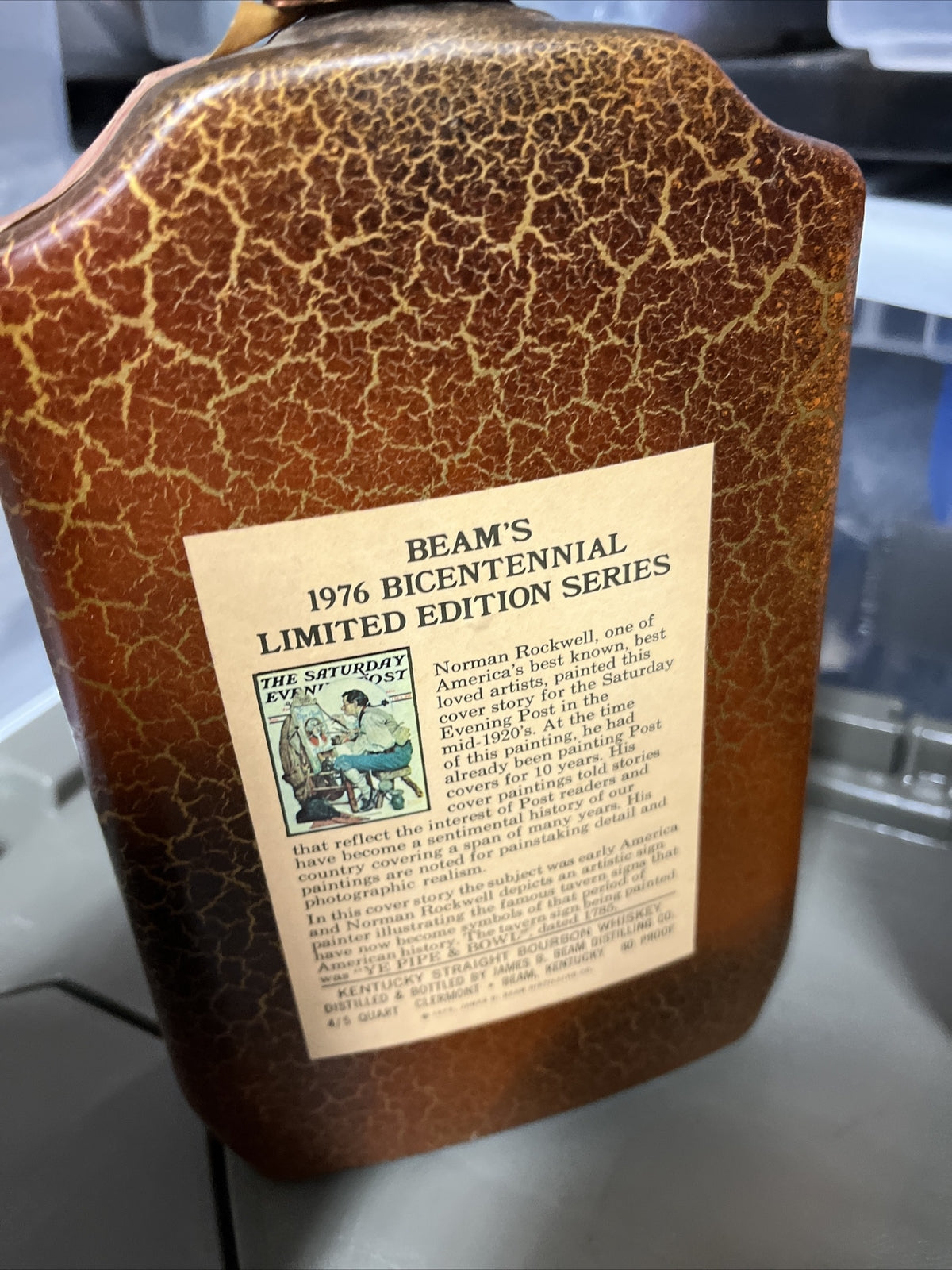 VTG Jim Beam Decanter 1976 Bicentennial Limited Edition Series Rockwell Lot Of 6
