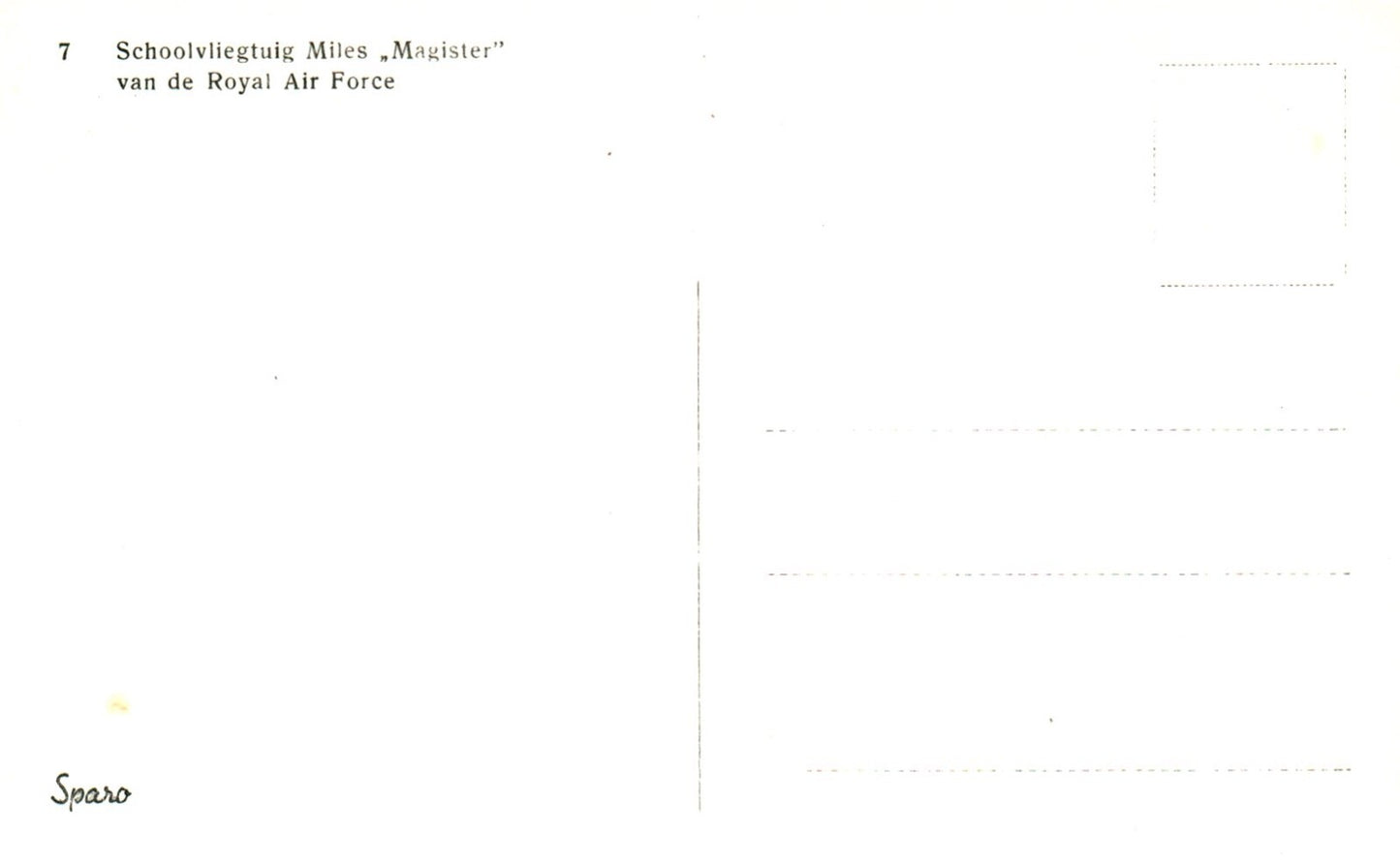 Miles M. 9 Master Royal Air Force Vintage Airplane Real Photo Postcard