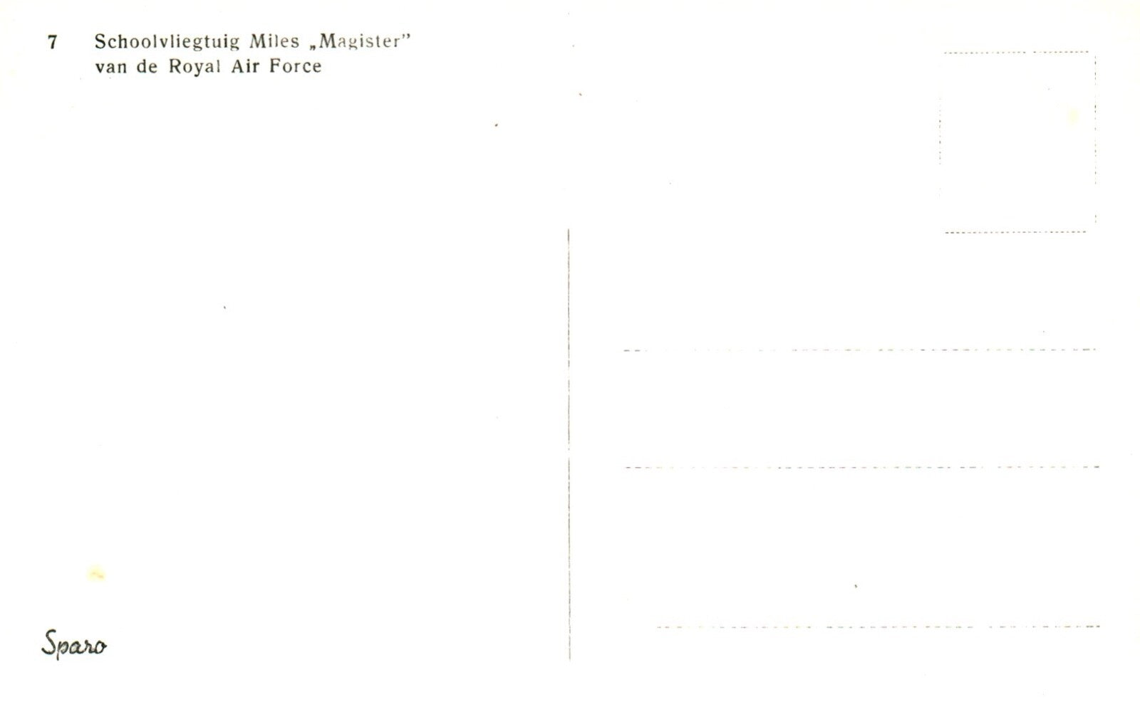 Miles M. 9 Master Royal Air Force Vintage Airplane Real Photo Postcard