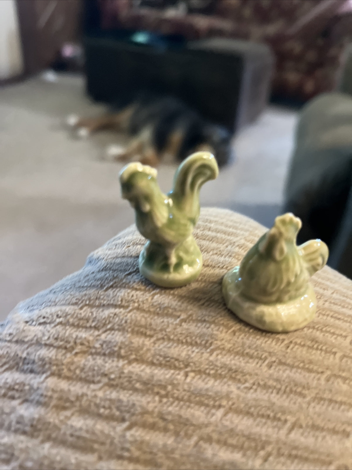 Vintage Red Rose Tea Wade Whimsies Noah’s Ark Rooster & Hen Set Of 2