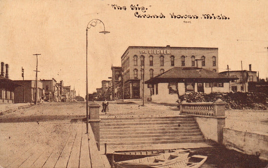 "The Ship" in Grand Haven Michigan Mich MI Postcard