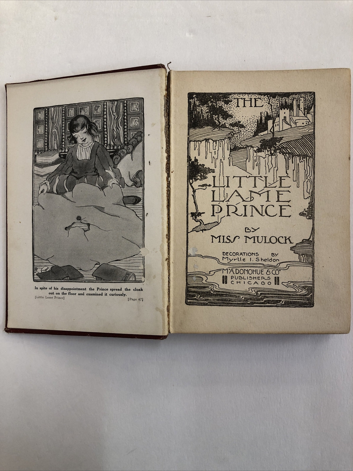 Little Lame Prince book Miss Mulock 1919 Antique