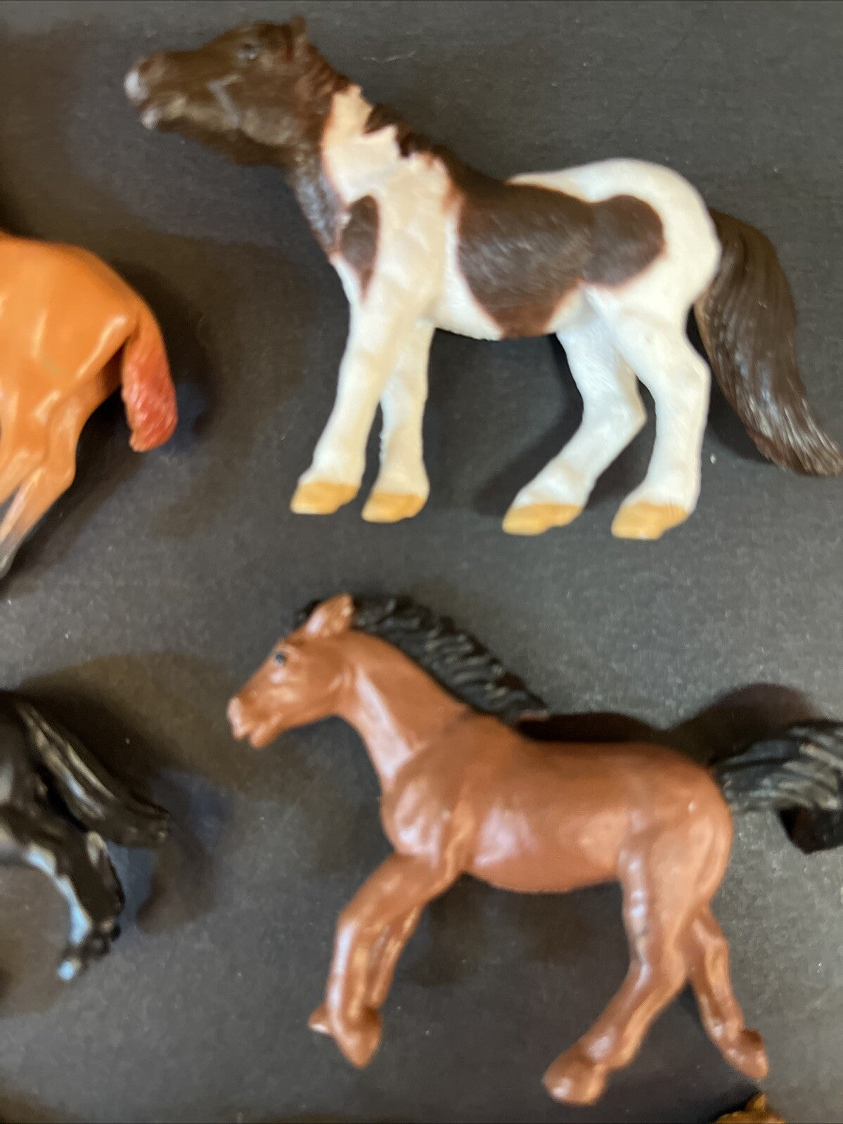 Lot of 18 Vintage Plastic Toy Play Horses