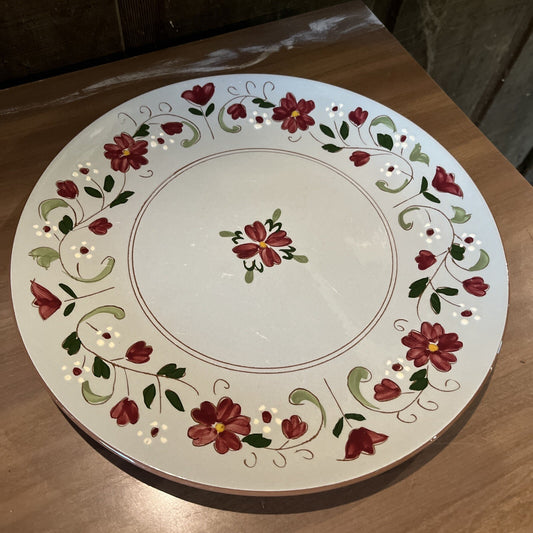 Stangl Pottery Garland Pattern 12 1/4" Chop/Serving Plate/Platter Vintage