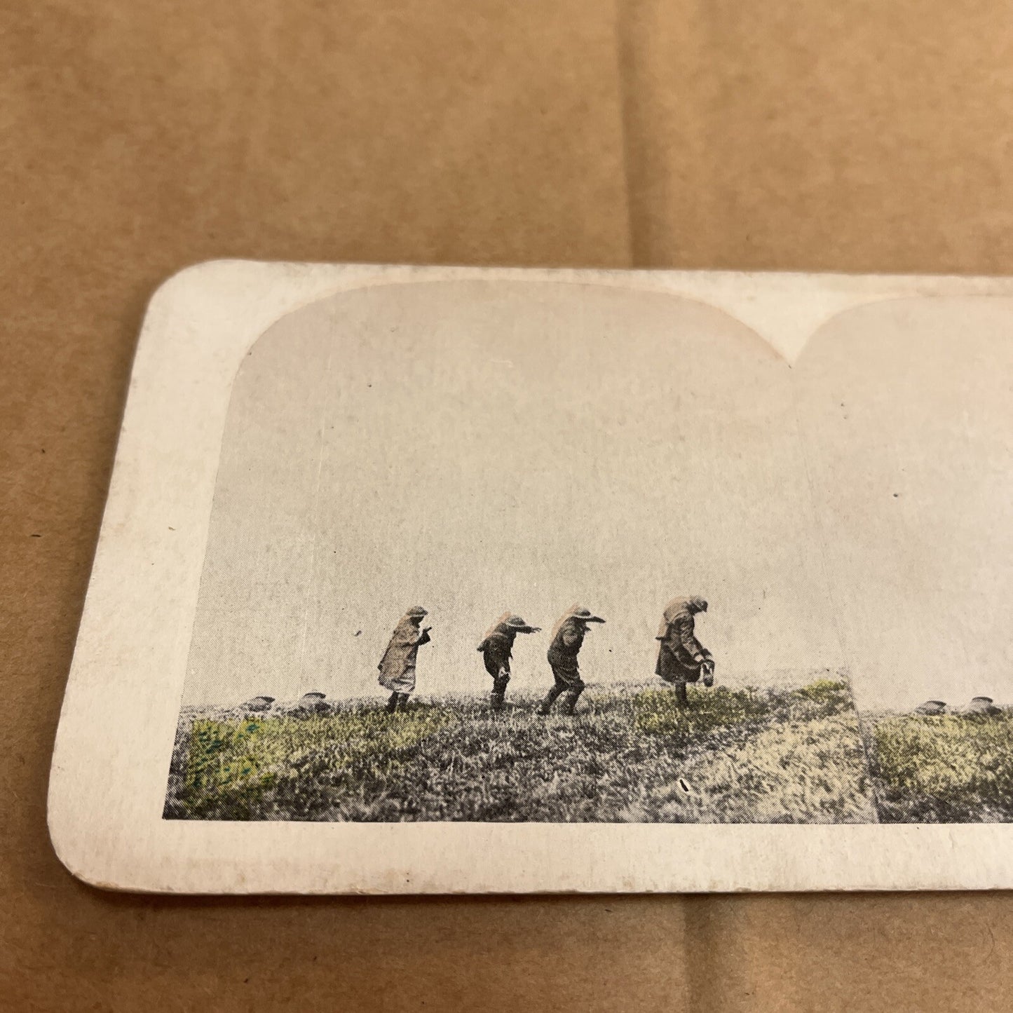 HAND GRENADE THROWERS, POLYCHROME STEREOVIEW Color Card