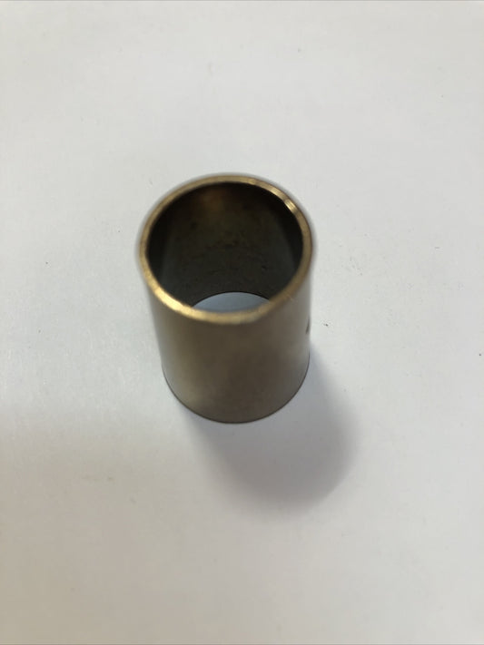 SINGLE ANTIQUE MID-CENTURY BRASS HARDWARE FURNITURE FOOT TUBE COVER SALVAGE