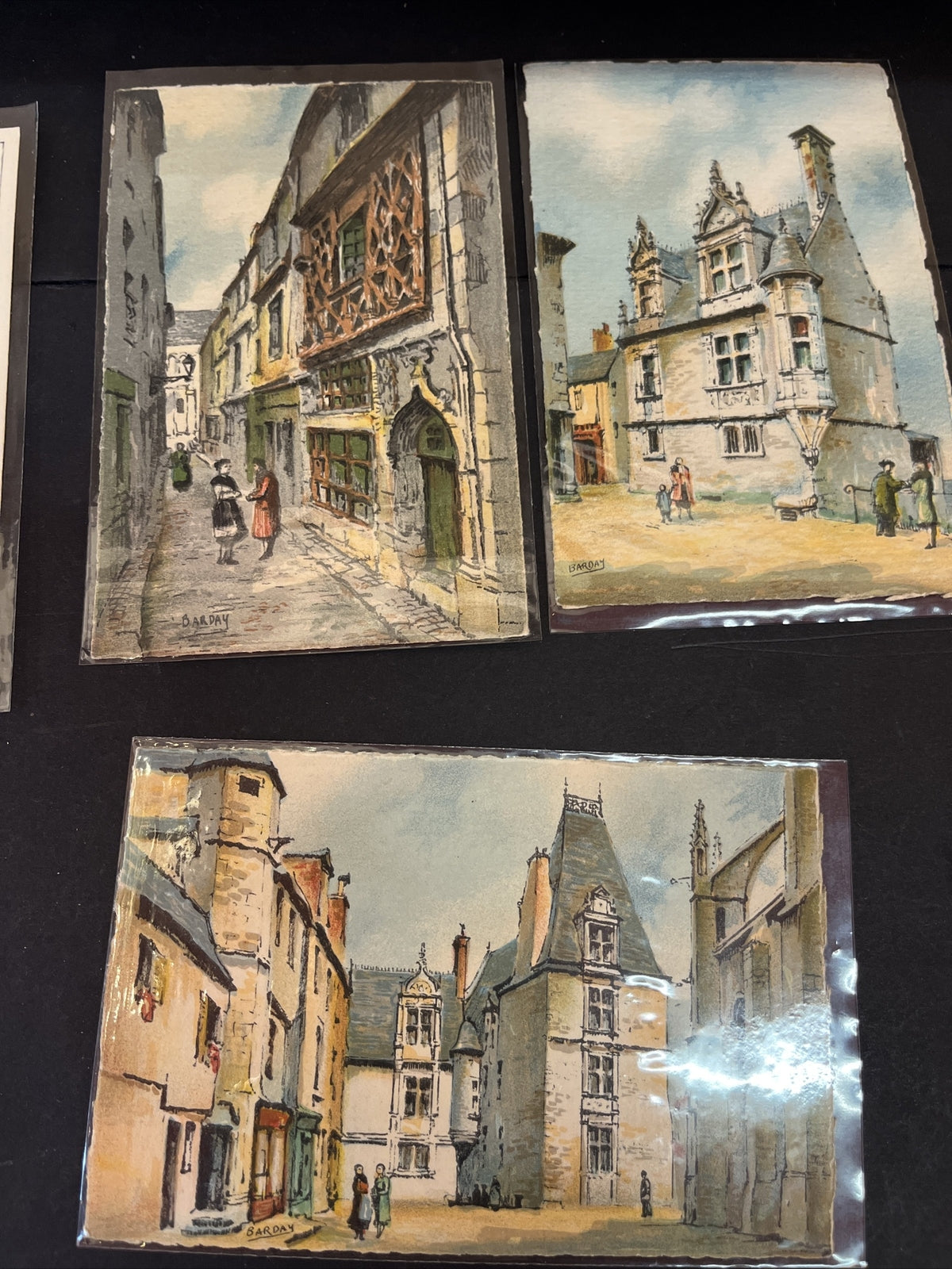 Vintage Postcard Lot Of 13, Oxford University, Cambridge, Le Mans