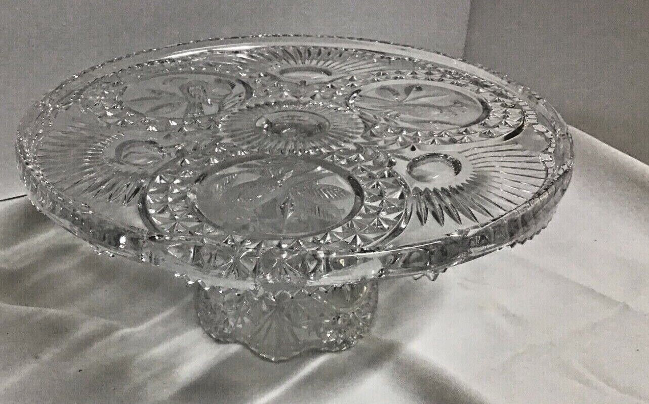 Hofbauer Brydes Crystal Cake Stand Plate