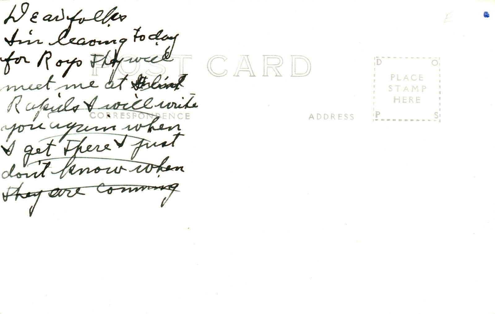 At Cooler Bridge on The pine Wellstone MI Michigan Postcard