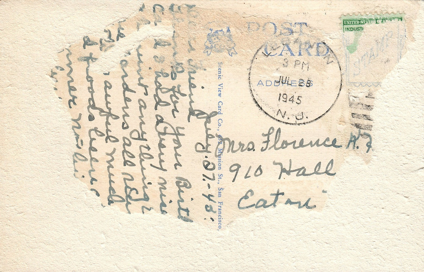 Large Letter Lake Tahoe Nevada NV Postcard