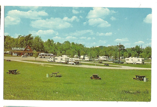 Nashville Koa Kampground Tennesse Car Automobile Camping Transportation Postcard