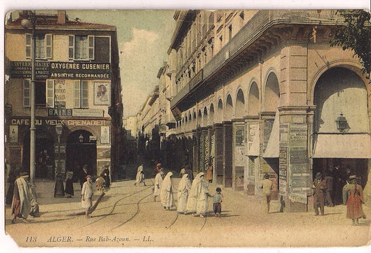 113 Alger Rue Bab Azoun - LL   Postcard