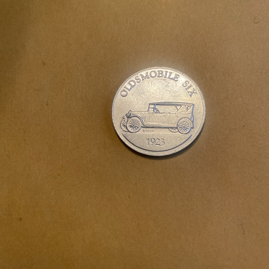 1923 Oldsmobile Six Sunoco Oil Commemorative Token Antique Car Coin Franklin Min