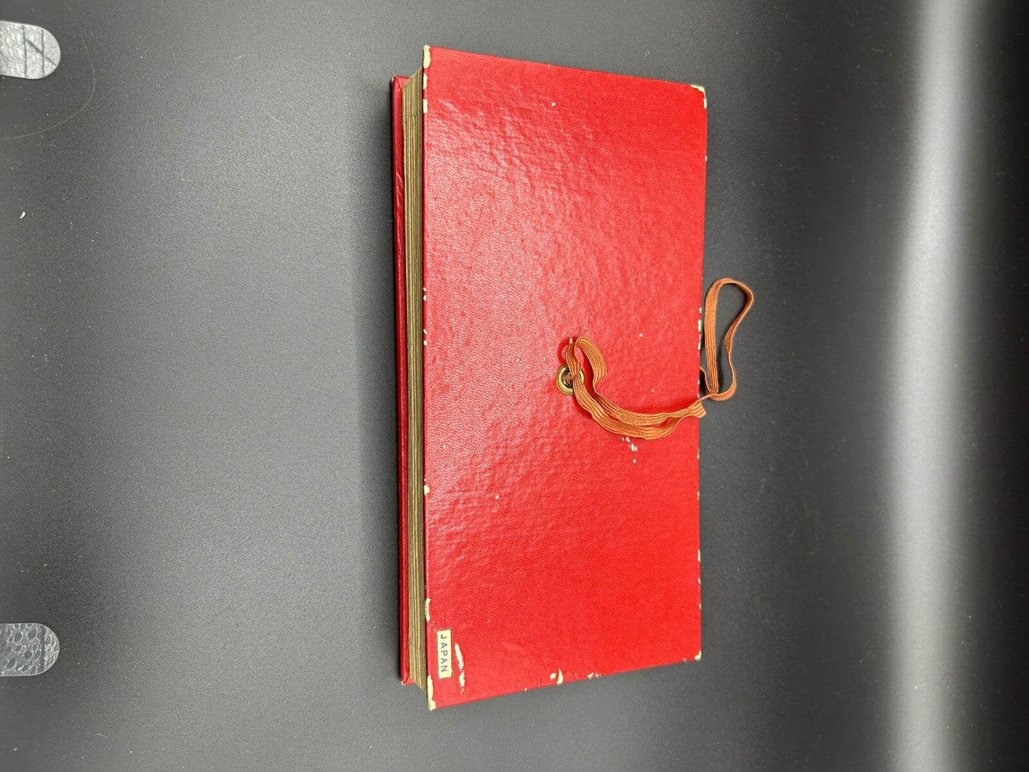 Vintage Red 12 Month Check File Jan-Dec Made in Japan