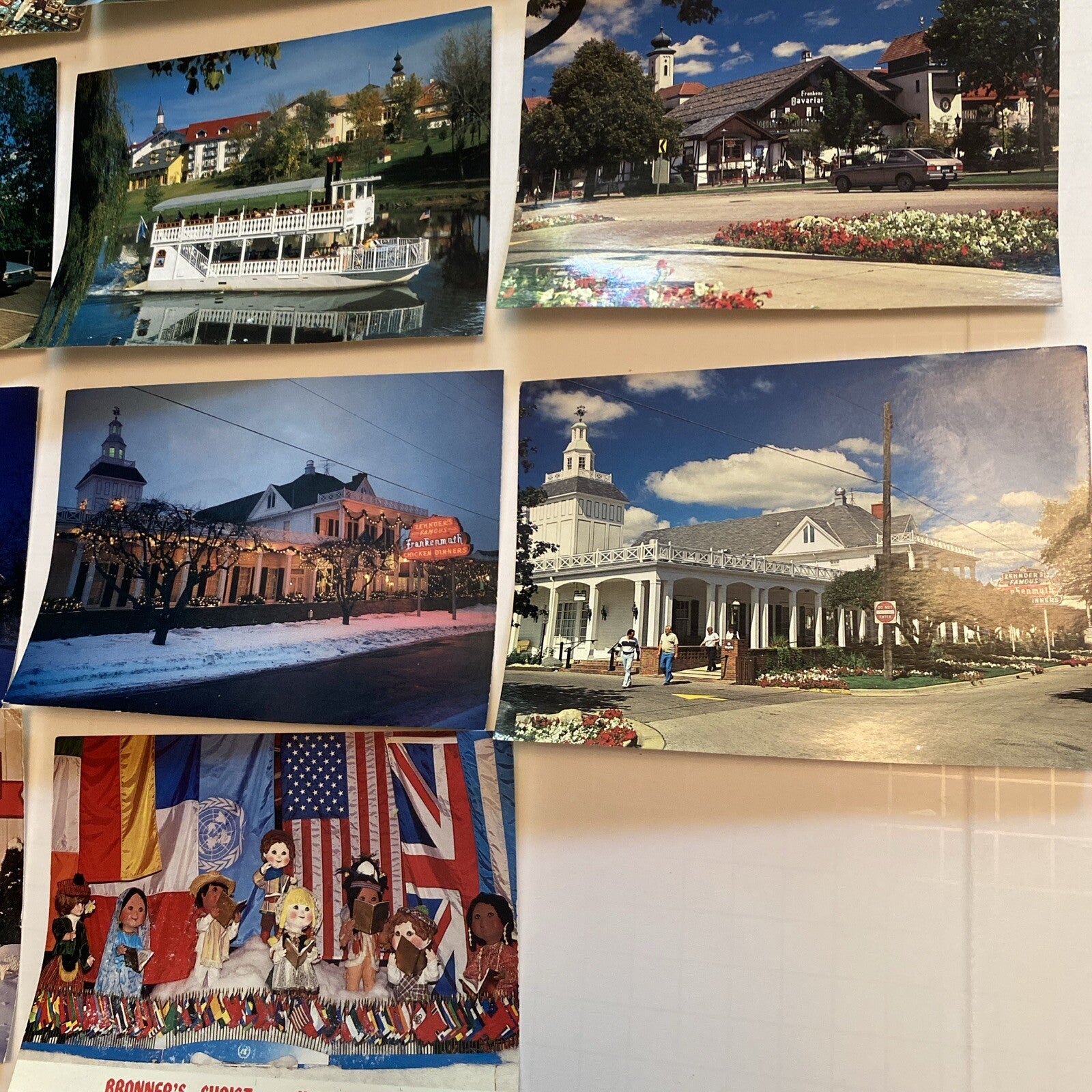11 Frankenmuth Bronner's Bavarian Inn Christmas Float Mich Michigan MI Postcard