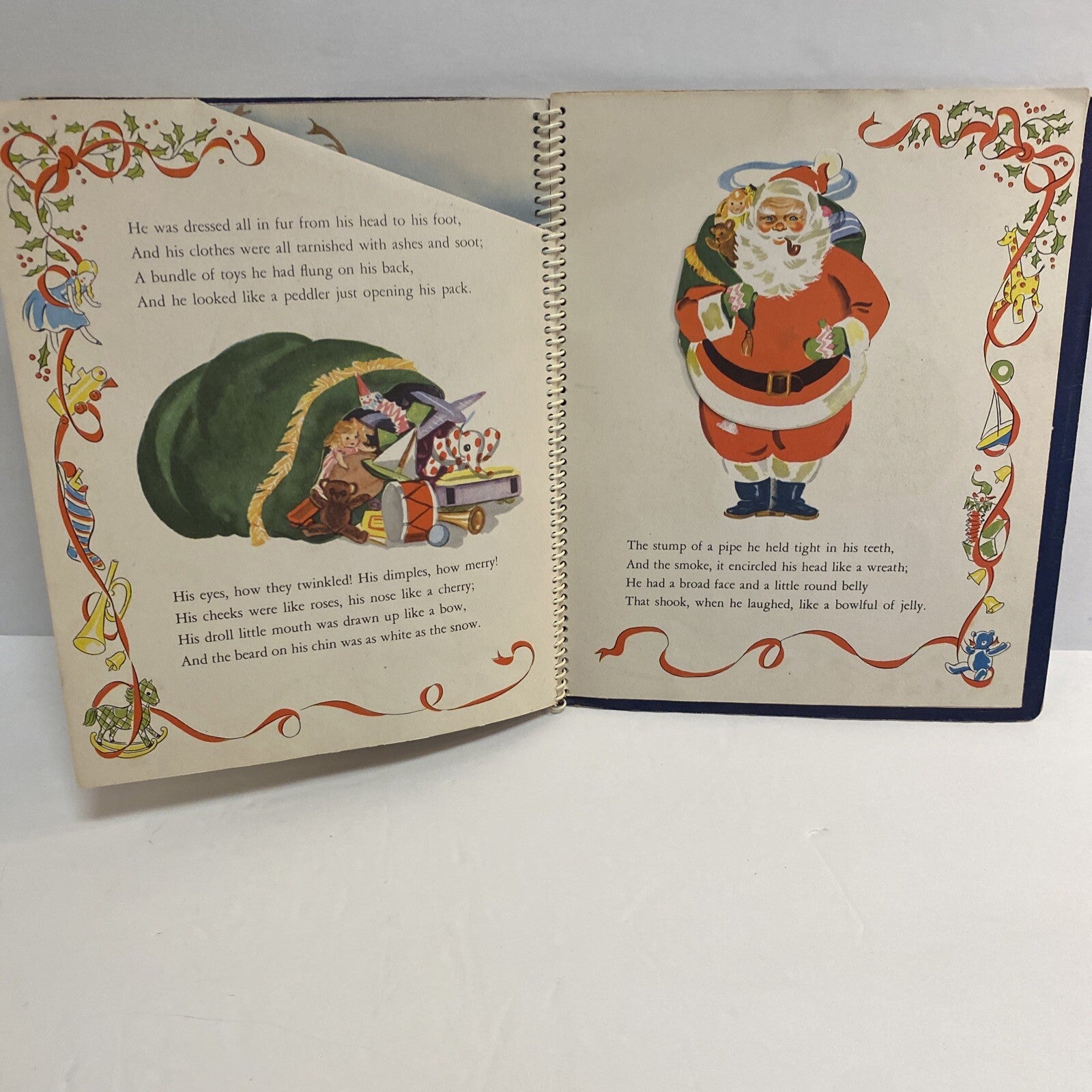 RARE VTG 1944 The Night Before Christmas Animated By Meg Wohlberg Pop Ups USA