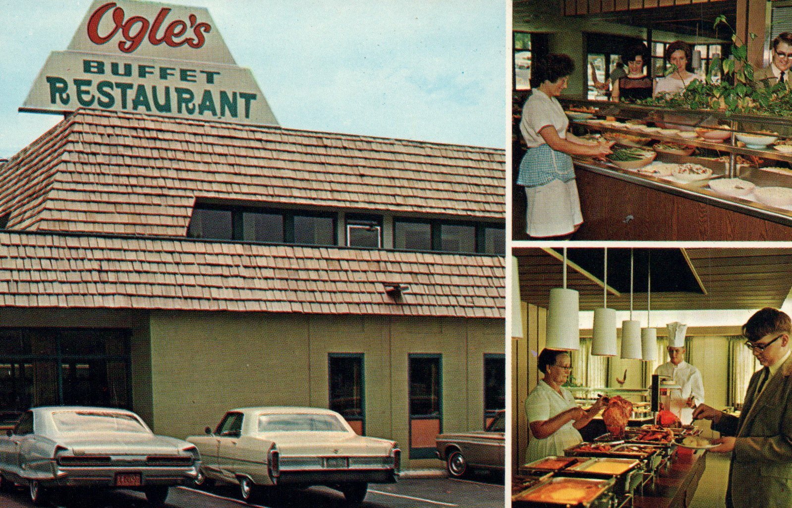 Ogle Buffet on The Parkway Gatlinburg Tennessee TN Restaurant Postcard