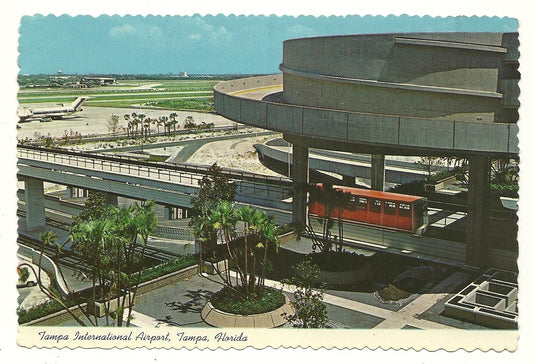 Tampa International Airport Florida FL Postcard