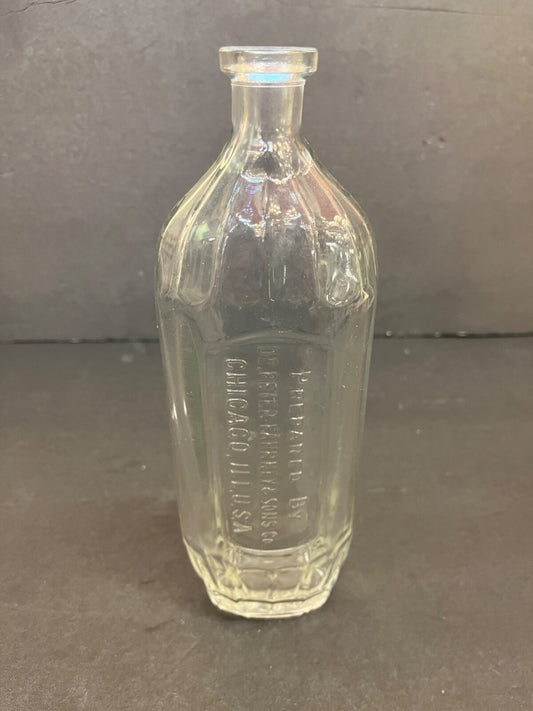 Vintage Dr. Peter Fahrney & Sons Co. Medicine Bottle Chicago, Illinois