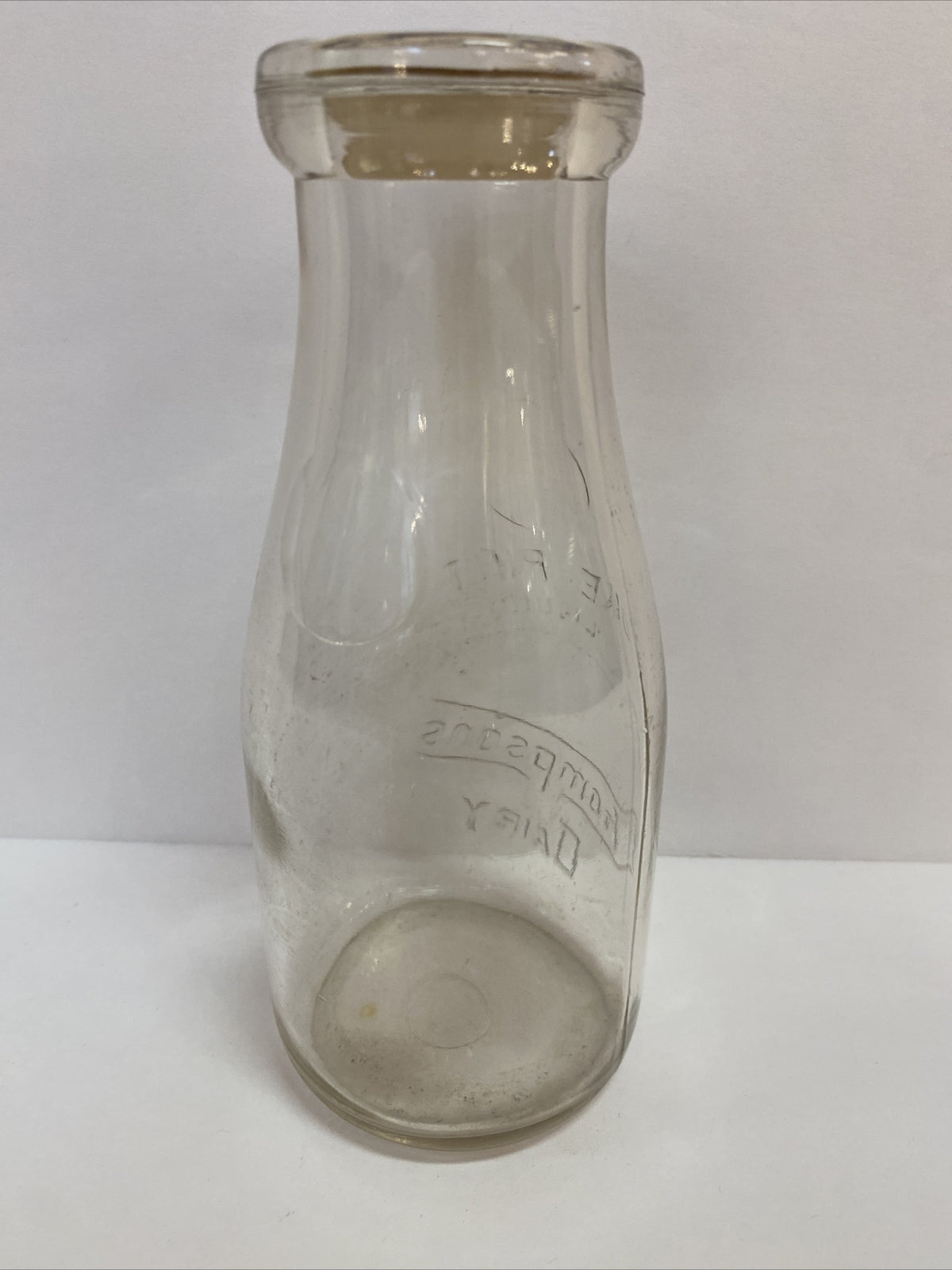 Thompsons Dairy Milk Co Pint Michigan MI Mich Bottle 
